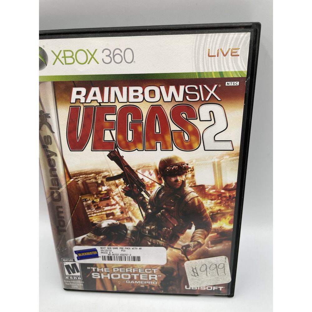 Tom Clancy's Rainbow Six: Vegas 2 (Xbox 360, 2008) Tested Working